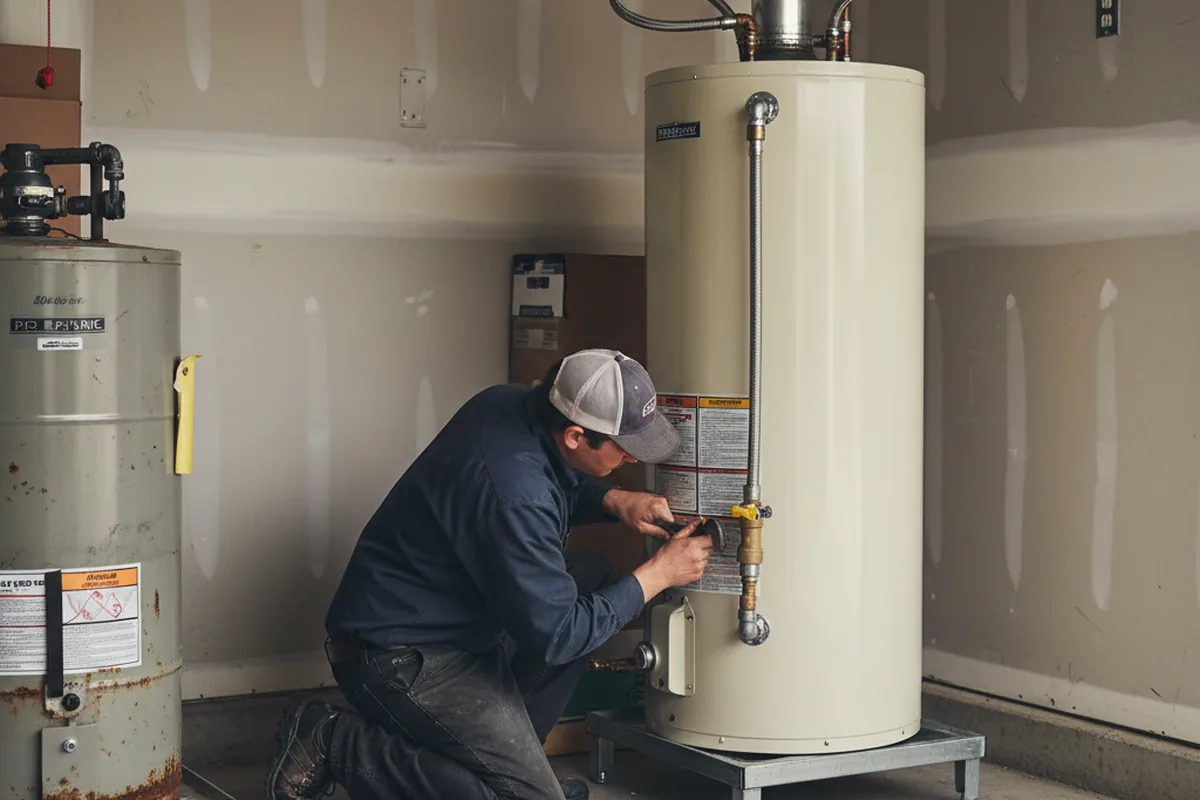 Water heater and shutoff valve replacement in Rowland Heights